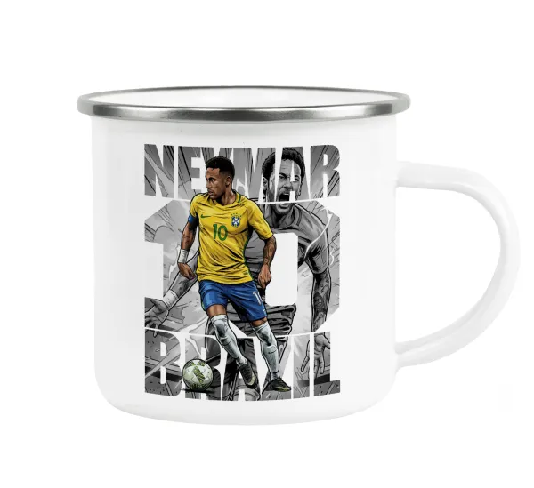 Neymar (Νεϊμάρ) — Κούπα Μεταλλική εμαγιέ λευκη 360ml