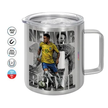 Neymar (Νεϊμάρ), Mug Stainless steel double wall 300ml