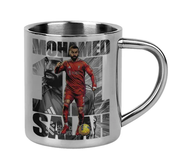Mohamed Salah (Μοχάμεντ Σαλάχ) — Mug Stainless steel double wall 300ml