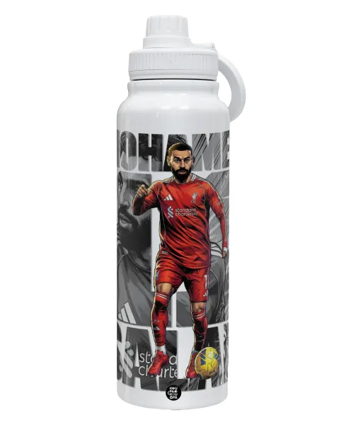 Mohamed Salah (Μοχάμεντ Σαλάχ) — Θερμός 1L Ανοξείδωτο με Βάση Κινητού & Διπλά Τοιχώματα