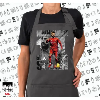 Mohamed Salah (Μοχάμεντ Σαλάχ), Ποδιά μακριά Σεφ ολόσωμη με τσέπες GREY (ΕΝΗΛΙΚΩΝ)