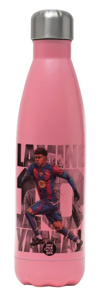 Lamine Yamal (Λαμίν Γιαμάλ) — Metal mug thermos Pink Mat (Stainless steel), double wall, 500ml