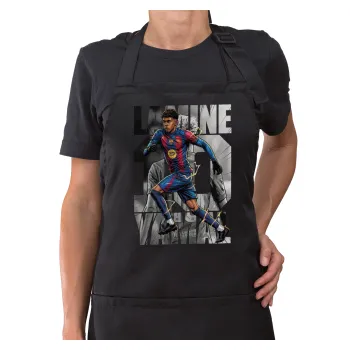 Lamine Yamal (Λαμίν Γιαμάλ), Ποδιά μακριά Σεφ ολόσωμη με τσέπες Μαύρη (ΕΝΗΛΙΚΩΝ)