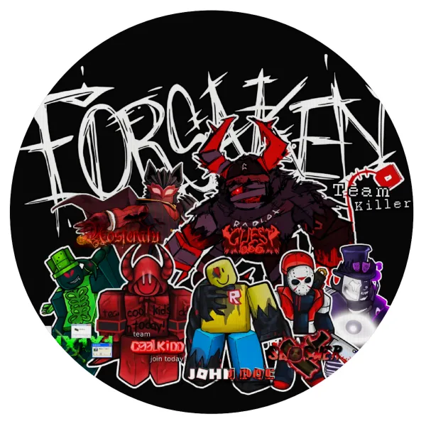 Roblox Forsaken — Mousepad Στρογγυλό 20cm