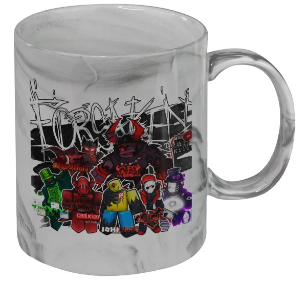 Roblox Forsaken — Κούπα κεραμική, marble style (μάρμαρο), 330ml
