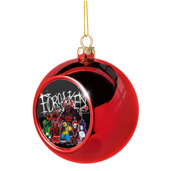Roblox Forsaken — Christmas tree ball Red 8cm