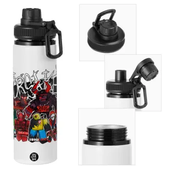 Roblox Forsaken, Metal water bottle with safety cap, aluminum 850ml