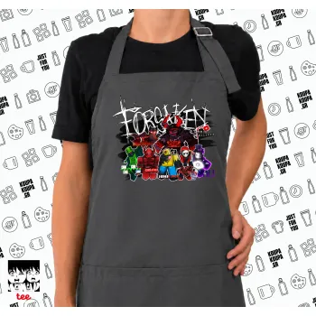 Roblox Forsaken, Ποδιά μακριά Σεφ ολόσωμη με τσέπες GREY (ΕΝΗΛΙΚΩΝ)