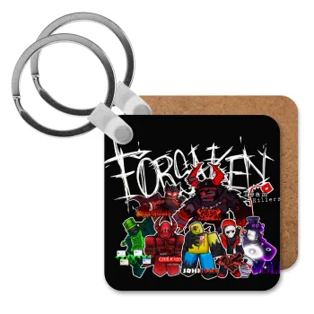 Roblox Forsaken, Μπρελόκ Ξύλινο τετράγωνο MDF