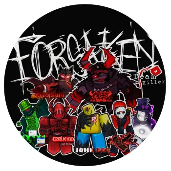 Roblox Forsaken, Mousepad Round 20cm