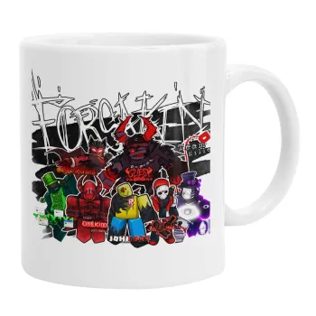 Roblox Forsaken, Ceramic coffee mug, 330ml