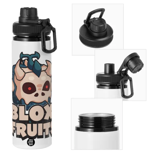 Roblox Blox Fruits — Metal water bottle with safety cap, aluminum 850ml