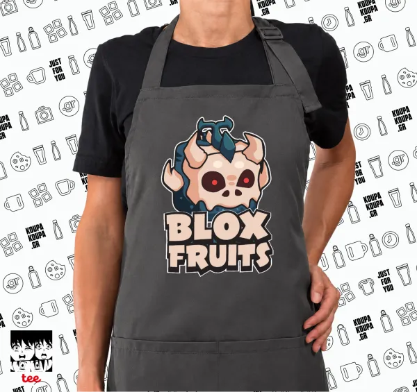 Roblox Blox Fruits — GREY Ποδιά μαγειρικής μακριά Σεφ με τσέπες (ΕΝΗΛΙΚΩΝ, ΓΚΡΙ)