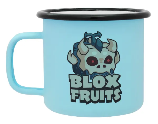 Roblox Blox Fruits — Κούπα Μεταλλική εμαγιέ ΜΑΤ σιέλ 360ml