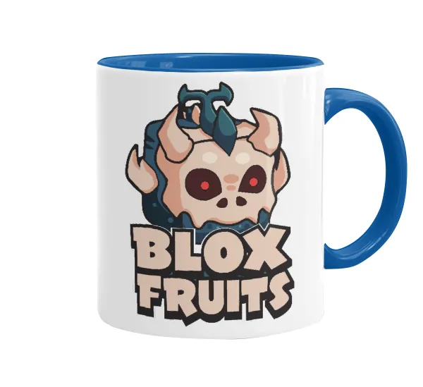Roblox Blox Fruits — Κούπα χρωματιστή μπλε, κεραμική, 330ml