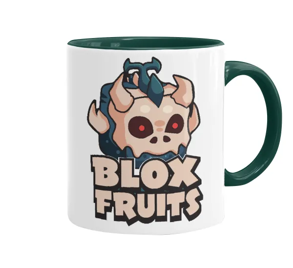 Roblox Blox Fruits — Κούπα χρωματιστή πράσινη, κεραμική, 330ml