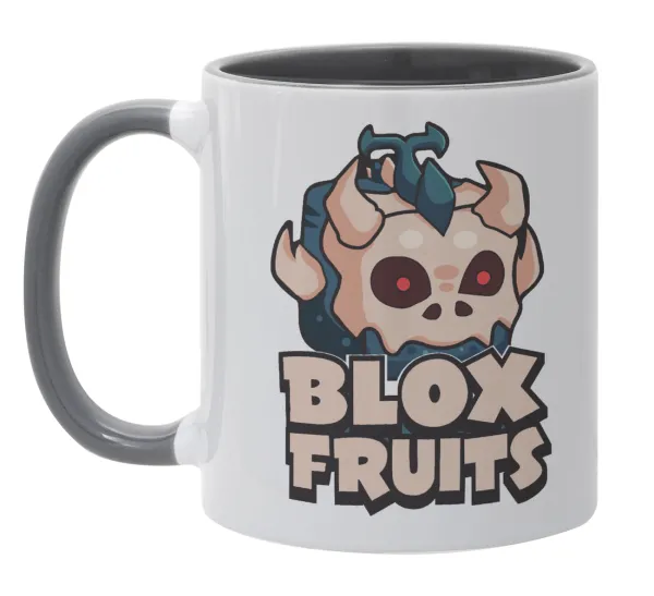 Roblox Blox Fruits — Κούπα χρωματιστή γκρι, κεραμική, 330ml