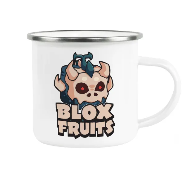 Roblox Blox Fruits — Metallic enamel cup white 360ml