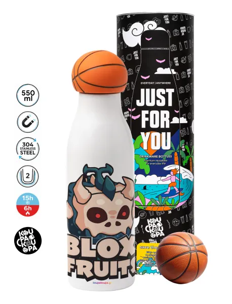 Roblox Blox Fruits — Bascetball Metal mug thermos, double wall, 550ml