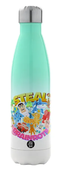 Roblox Steal a Brainrot — Metal mug thermos Green/White (Stainless steel), double wall, 500ml