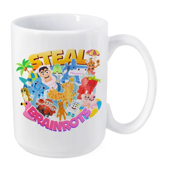 Roblox Steal a Brainrot — Mega mug, ceramic, 450ml
