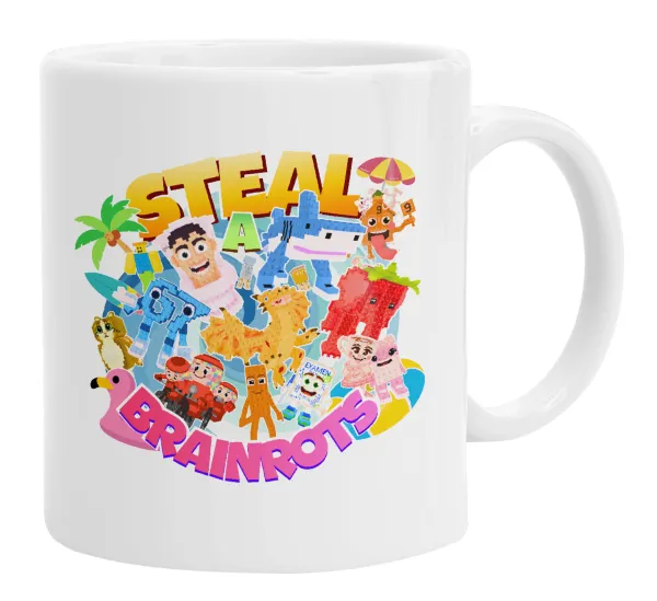 Roblox Steal a Brainrot — Ceramic coffee mug, 330ml