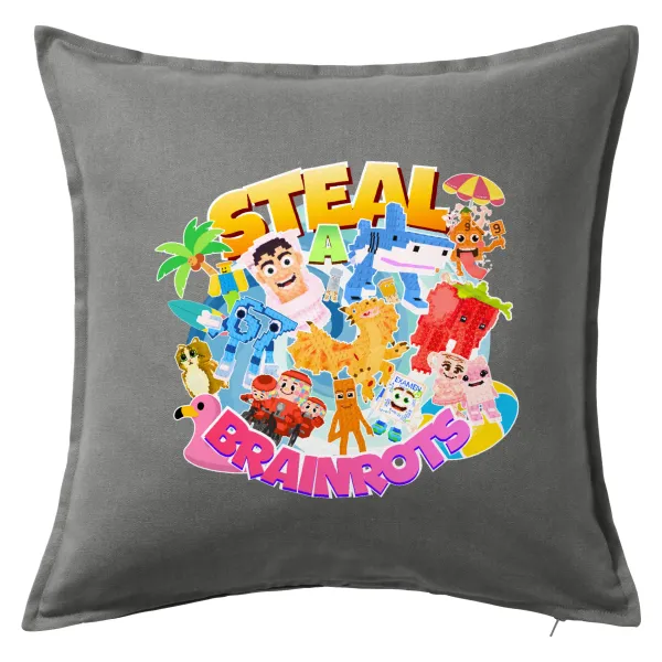 Roblox Steal a Brainrot — Sofa cushion Grey 50x50cm includes filling