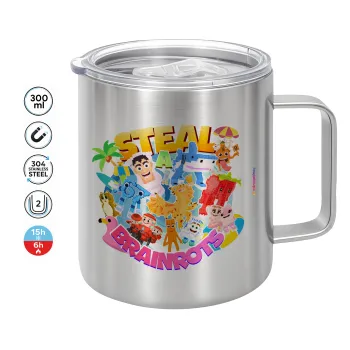Roblox Steal a Brainrot, Κούπα Ανοξείδωτη διπλού τοιχώματος 300ml
