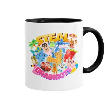 Roblox Steal a Brainrot, Mug colored black, ceramic, 330ml