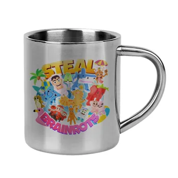 Roblox Steal a Brainrot, Mug Stainless steel double wall 300ml