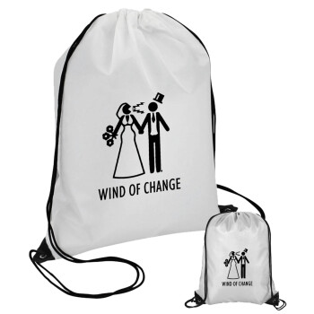 Couple Wind of Change, Τσάντα πουγκί με μαύρα κορδόνια (1 τεμάχιο)