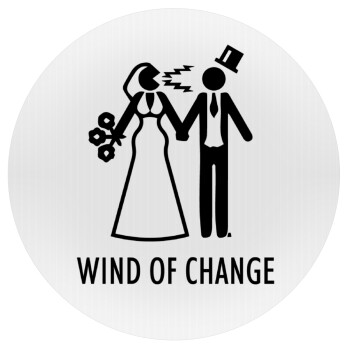 Couple Wind of Change, Mousepad Round 20cm