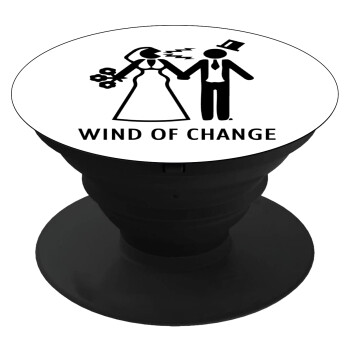 Couple Wind of Change, Phone Holders Stand  Black Hand-held Mobile Phone Holder