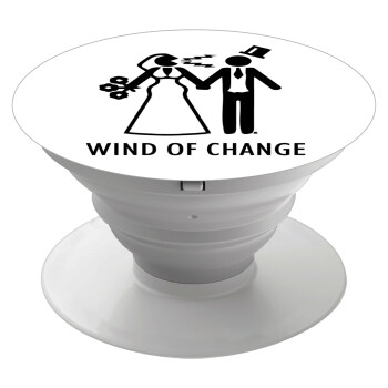 Couple Wind of Change, Phone Holders Stand  White Hand-held Mobile Phone Holder