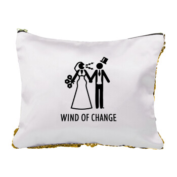 Couple Wind of Change, Τσαντάκι νεσεσέρ με πούλιες (Sequin) Χρυσό
