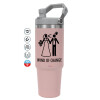 Pink color, 890ml (30oz) stainless Steel Tumbler with Handle