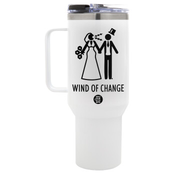 Couple Wind of Change, Mega Stainless steel Tumbler with lid, double wall 1,2L