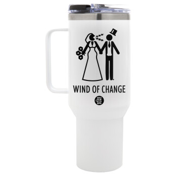 Couple Wind of Change, Mega Tumbler με καπάκι, διπλού τοιχώματος (θερμό) 1,2L
