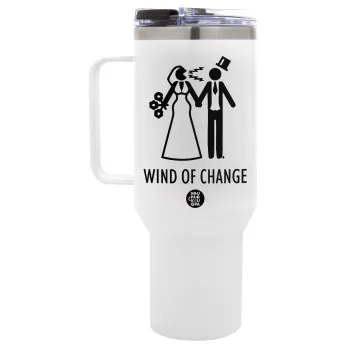 Couple Wind of Change, Mega Tumbler με καπάκι, διπλού τοιχώματος (θερμό) 1,2L