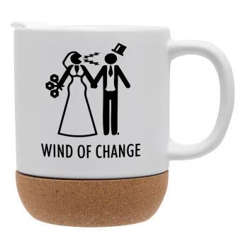 Couple Wind of Change, Ceramic coffee mug Cork (MAT), 330ml