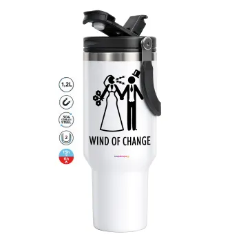 Couple Wind of Change, Mega Stainless steel Tumbler with lid, double wall 1,2L