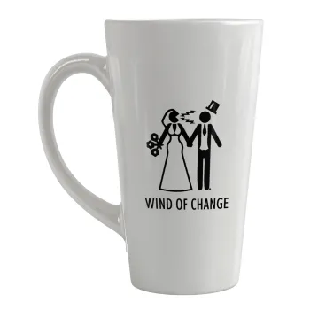 Couple Wind of Change, Κούπα κωνική Latte Μεγάλη, κεραμική, 450ml