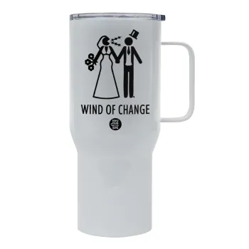 Couple Wind of Change, Mega Stainless steel Tumbler with lid, double wall 750L