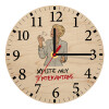 Ρολόι τοίχου ξύλινο plywood (20cm)