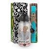 Πασχαλινή Λαμπάδα με παγούρι μεταλλικό Ασημένιο αλουμινίου (500ml) & κερί αρωματικό πλακέ (30cm) (ΤΙΡΚΟΥΑΖ)