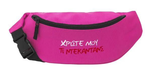 Tι ντεκαντάνς! — Unisex waist bag (banana) in PINK color with 2 pockets