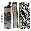 Πασχαλινή Λαμπάδα με Travel Tumbler θερμό (600ml, BPA free) & κερί αρωματικό πλακέ (30cm) (ΓΚΡΙ)
