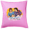 Sofa cushion Pink 50x50cm includes filling