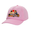Καπέλο Ενηλίκων Baseball, 100% Βαμβακερό,  ΡΟΖ (ΒΑΜΒΑΚΕΡΟ, ΕΝΗΛΙΚΩΝ, UNISEX, ONE SIZE)