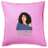 Sofa cushion Pink 50x50cm includes filling